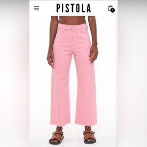 Penny High Rise Wide Leg Crop jeans - Pistola
